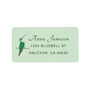 Hummingbird Address Label