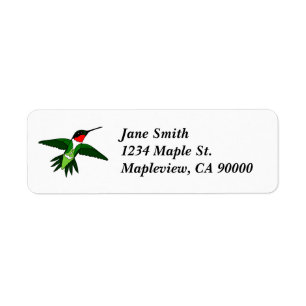 Hummingbird Address Labels