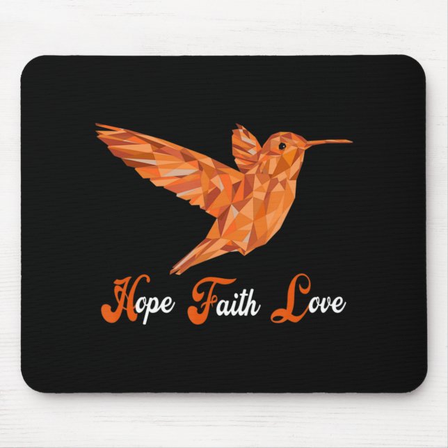 HummingBird  Aml Leukaemia Awareness  Mouse Mat (Front)