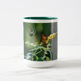 Hummingbird and Butterfly Mug