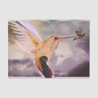 HUMMINGBIRD AND CLOUDS Tissue Paper