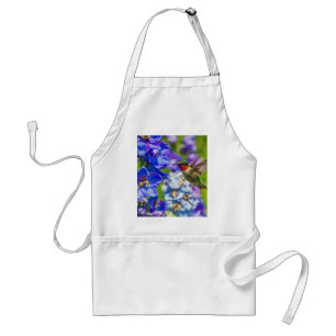 Hummingbird And Delphinium Standard Apron