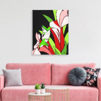 Hummingbird and Flower Art