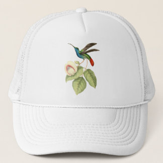 Hummingbird and Flower Trucker Hat