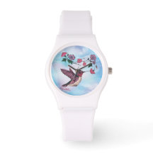 Hummingbird And Flower Watch