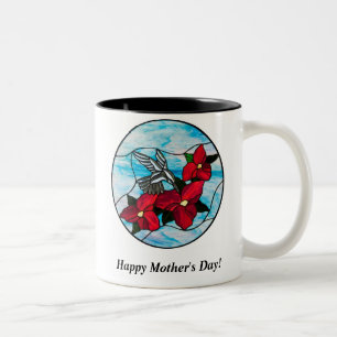 Hummingbird and Flowers Mug