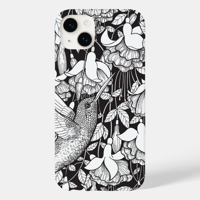 Hummingbird and fuchsia Case-Mate iPhone case (Back)