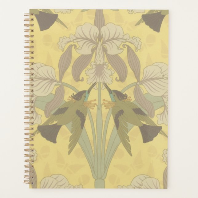 Hummingbird and Iris  Planner (Front)