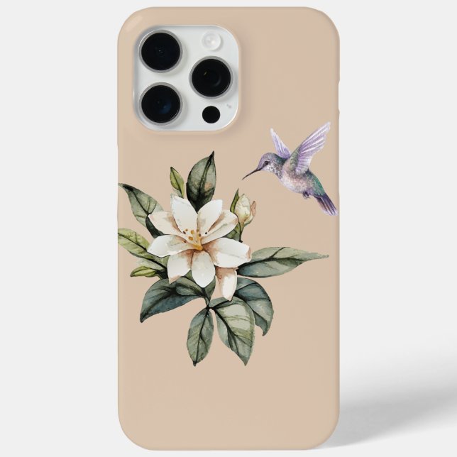 Hummingbird and Jasmine Case-Mate iPhone Case (Back)