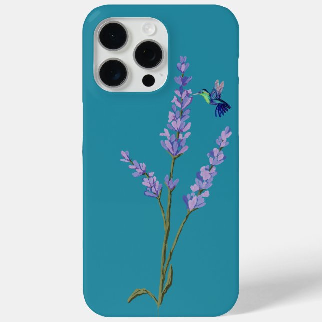 Hummingbird and Lavender Case-Mate iPhone Case (Back)