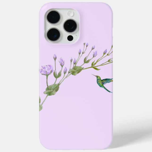 Hummingbird and Lisianthus Case-Mate iPhone Case (Back)