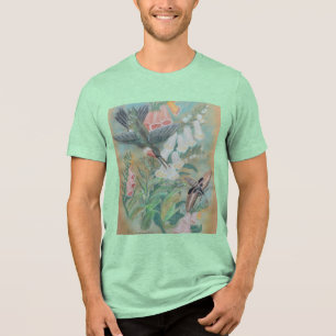 Hummingbird and Moth T-Shirt Tri-Blend Shirt