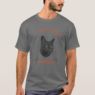 Hummingbird And Namaste Cat T-Shirt