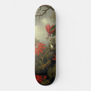 Hummingbird and Passion Flowers Skateboard