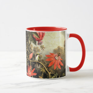 Hummingbird and Passionflowers Mug