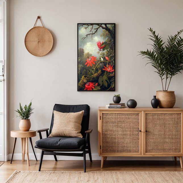 Hummingbird and Passionflowers Poster (Creator Uploaded)