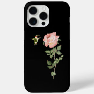 Hummingbird and Rose iPhone 15 Pro Max Case
