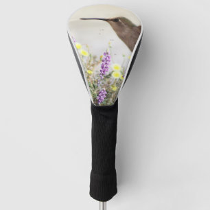 Hummingbird and Wildflowers Digital Art Golf Head Cover