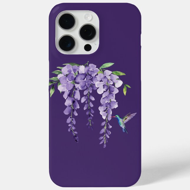 Hummingbird and Wisteria Case-Mate iPhone Case (Back)