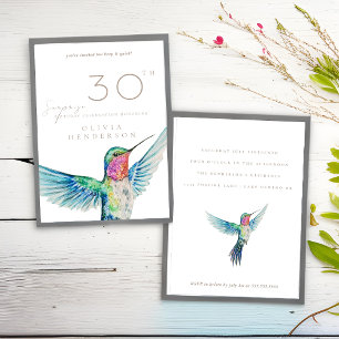 Hummingbird ANY Surprise Birthday Invitation