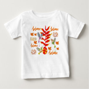 Hummingbird Autumn /Fall Baby T-Shirt