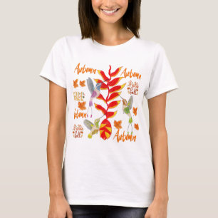 Hummingbird Autumn /Fall T-Shirt