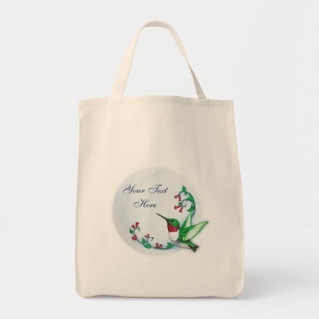 Hummingbird Bag Template (Front)