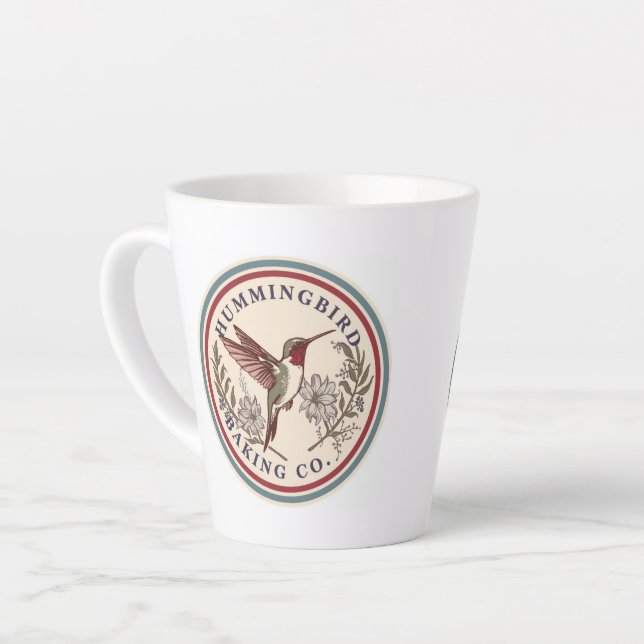 Hummingbird Baking Co. Latte Mug (Left Angle)