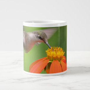 Hummingbird Bird Mexican Sunflower Flower Floral Large Coffee Mug