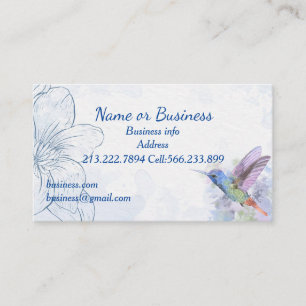 Hummingbird, Bird, Nature, Wildlife, Business Card