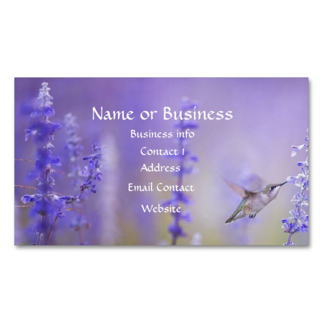 Hummingbird, Bird, Nature, Wildlife, Business Card (Front)