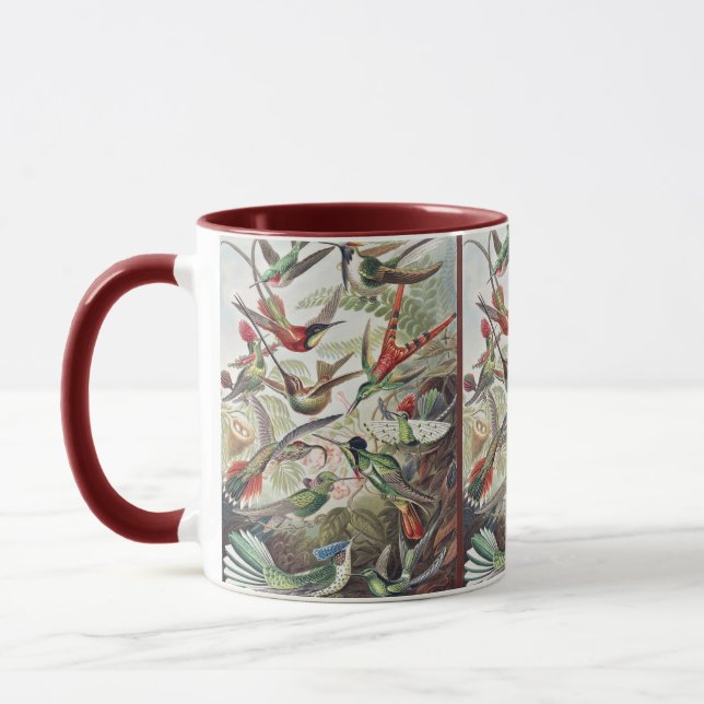 Hummingbird Bird Wildlife Classic Painting Mug (Left)
