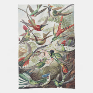 Hummingbird Bird Wildlife Classic Painting Tea Towel