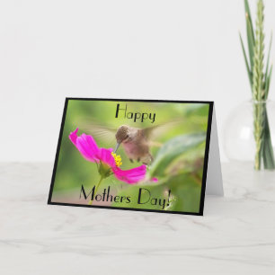 Hummingbird Birds Animals Wildlife Mothers Day Card