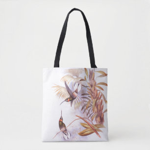 Hummingbird Birds Wildlife Animals Leaves Tote Bag
