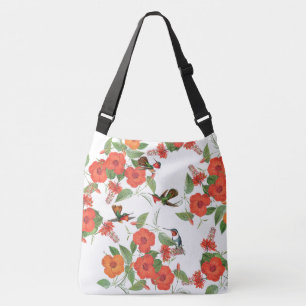 Hummingbird Birds Wildlife Flowers Animal Tote Bag