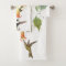 Hummingbird Birds Wildlife Leaves Bath Towel Set