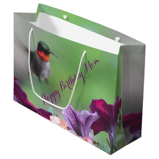 Hummingbird Birthday Bag (Front Angled)