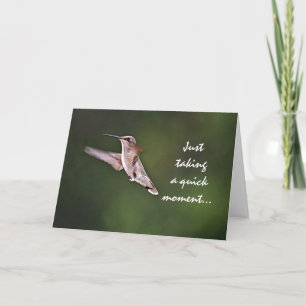 Hummingbird Birthday Card