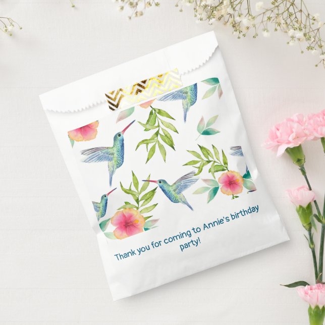 Hummingbird Birthday Party Shower Favour Bags (Sealed)