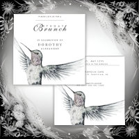Hummingbird Black and White ANY Birthday Brunch