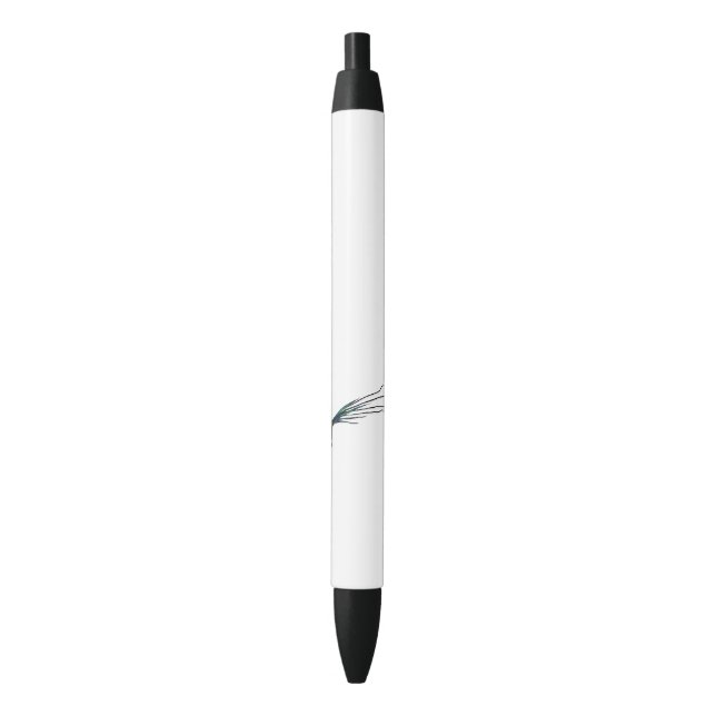 Hummingbird Black Ink Pen (Front Vertical)