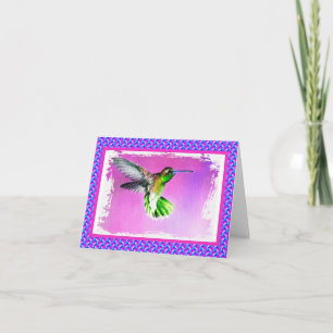 Hummingbird Blank Card