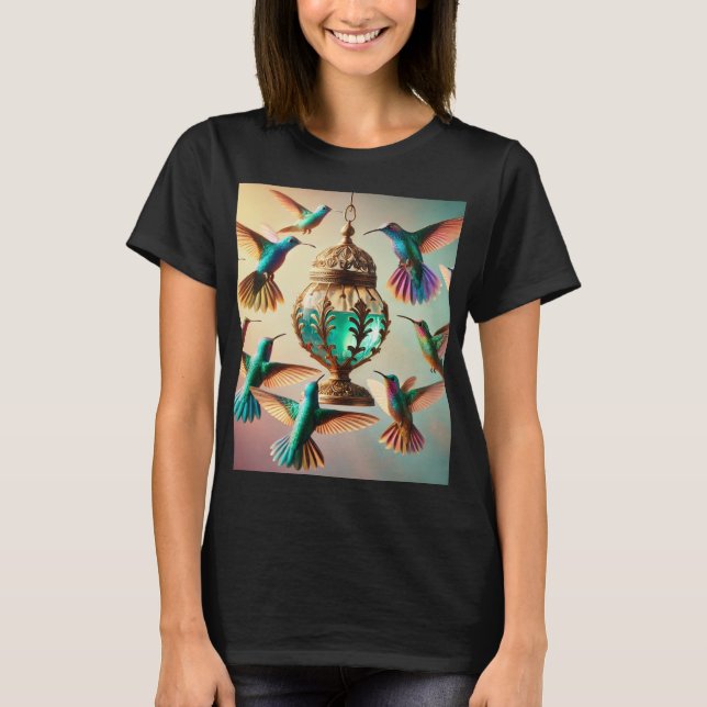 Hummingbird Bliss – Stylish & Vibrant T-Shirt (Front)