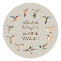 Hummingbird Book Plate