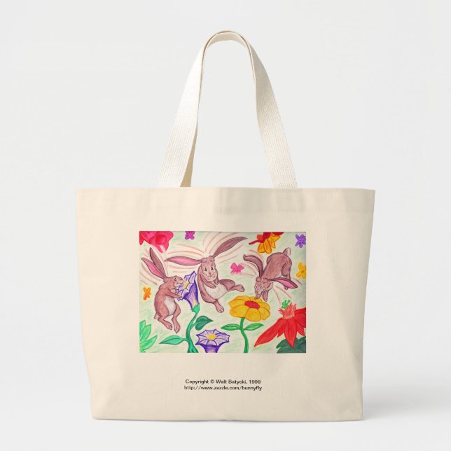 Hummingbird Bunny Tote (Front)