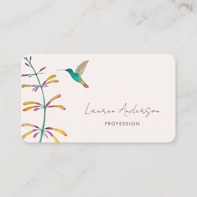 Hummingbird Business Card (Front)