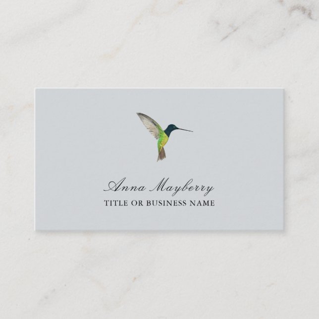 Hummingbird Business Card (Front)