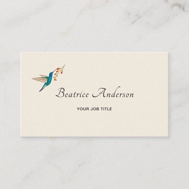 Hummingbird Business Card (Front)