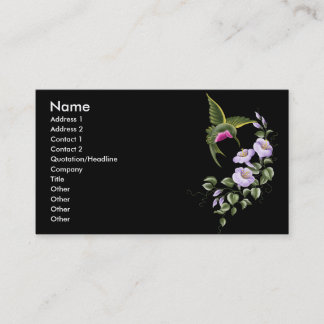 Hummingbird Business Card